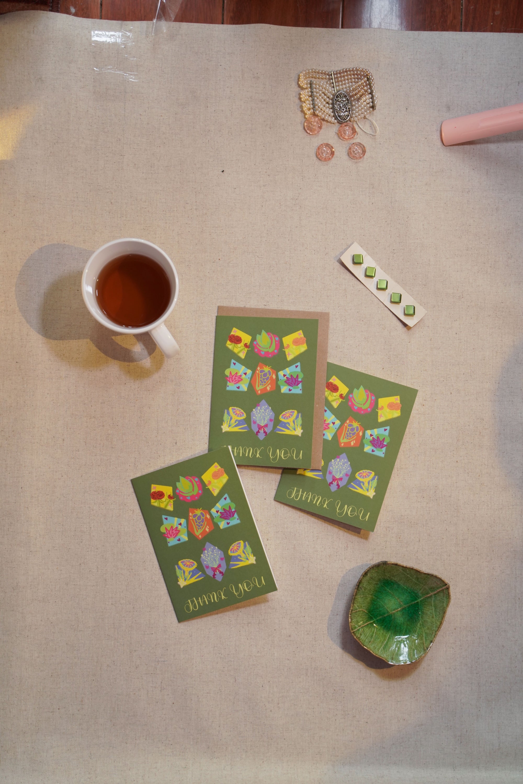 Floral Thank You Card