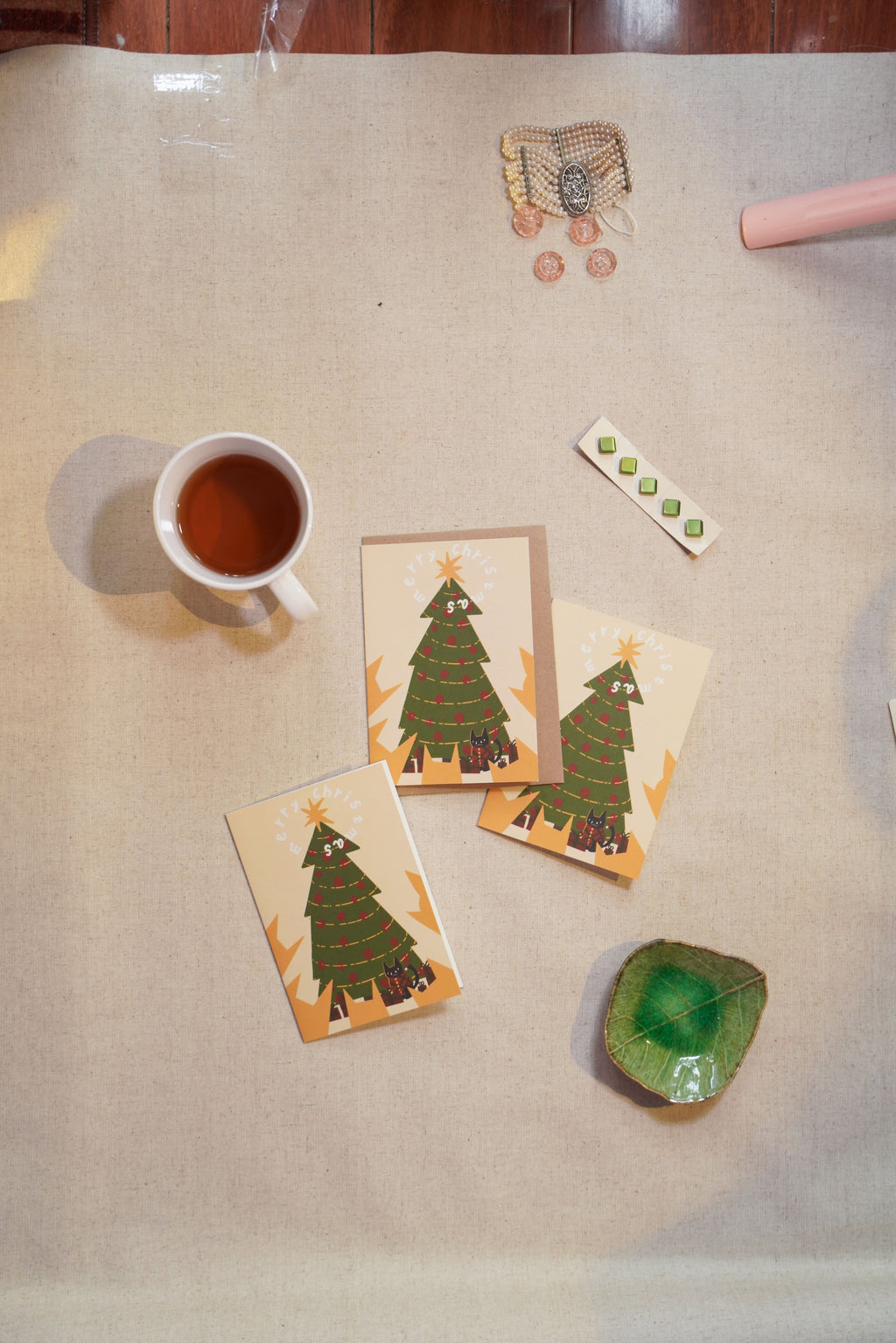 Merry Christmas Cat Card