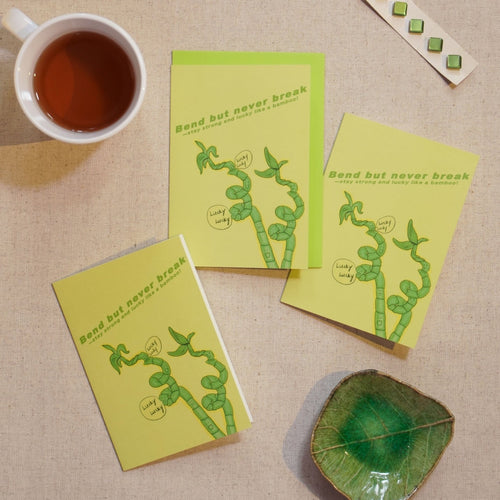Bend But Never Break Encouragement Card