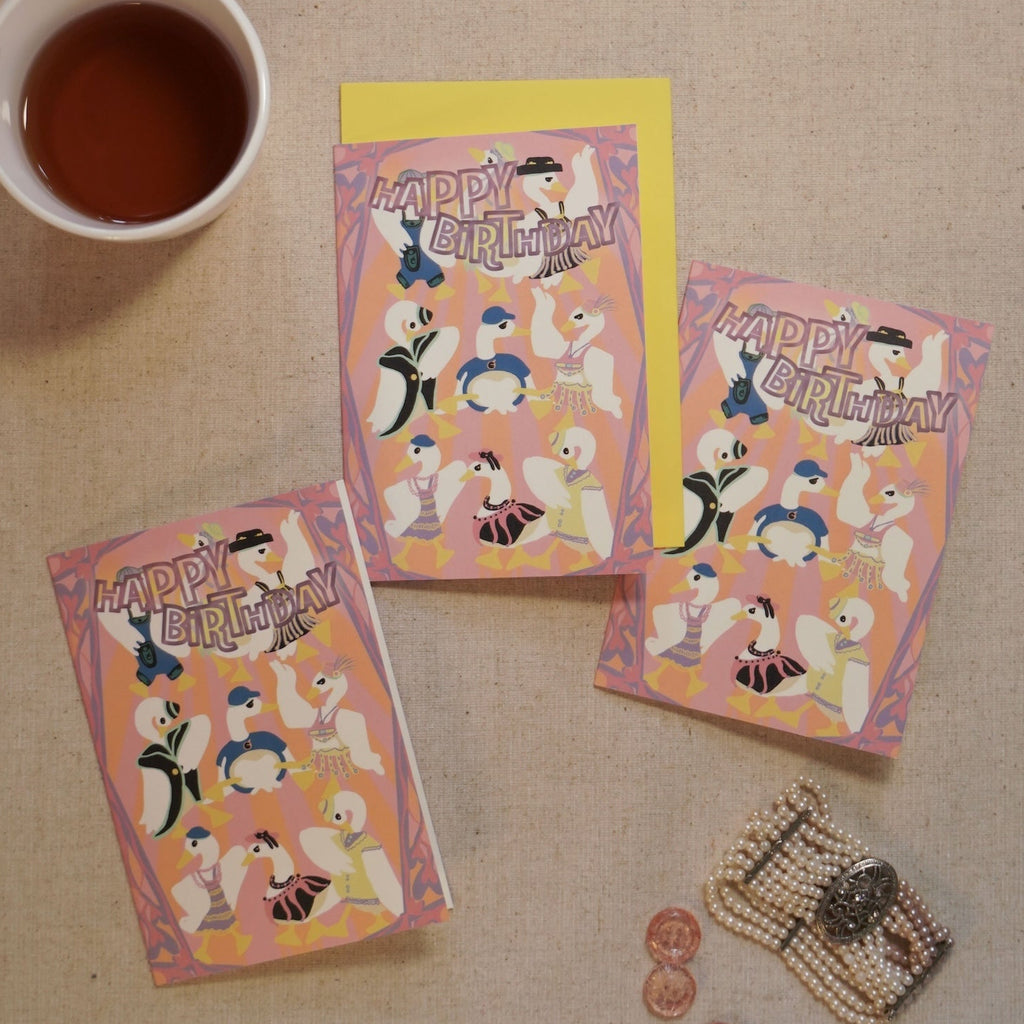 Duck Party Birthday Card