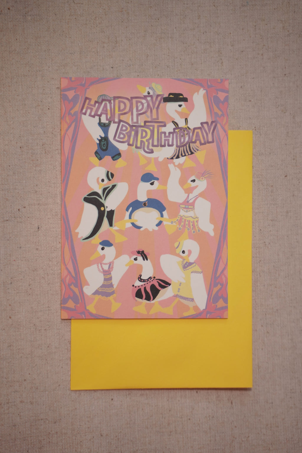 Duck Party Birthday Card