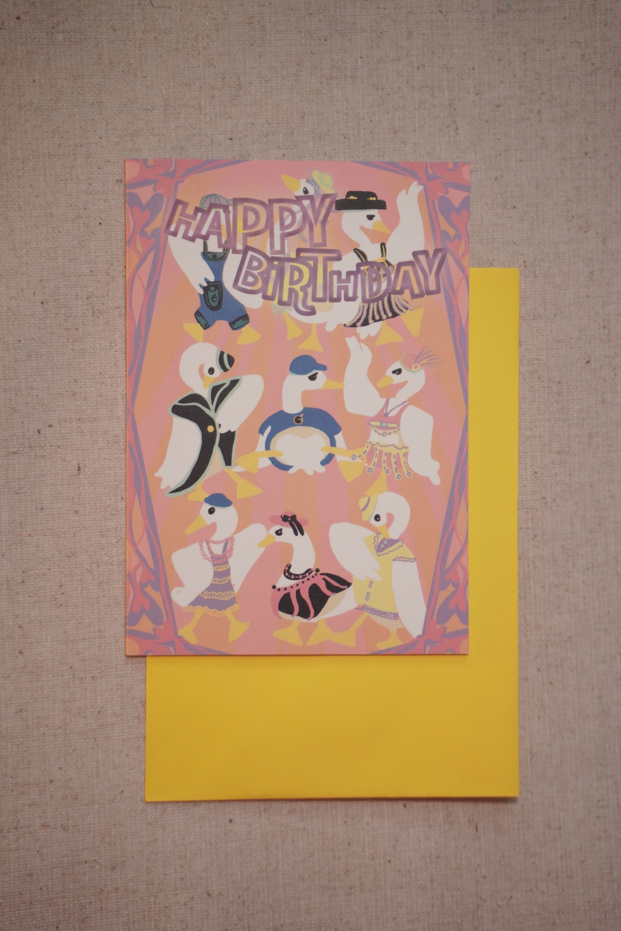 Duck Party Birthday Card