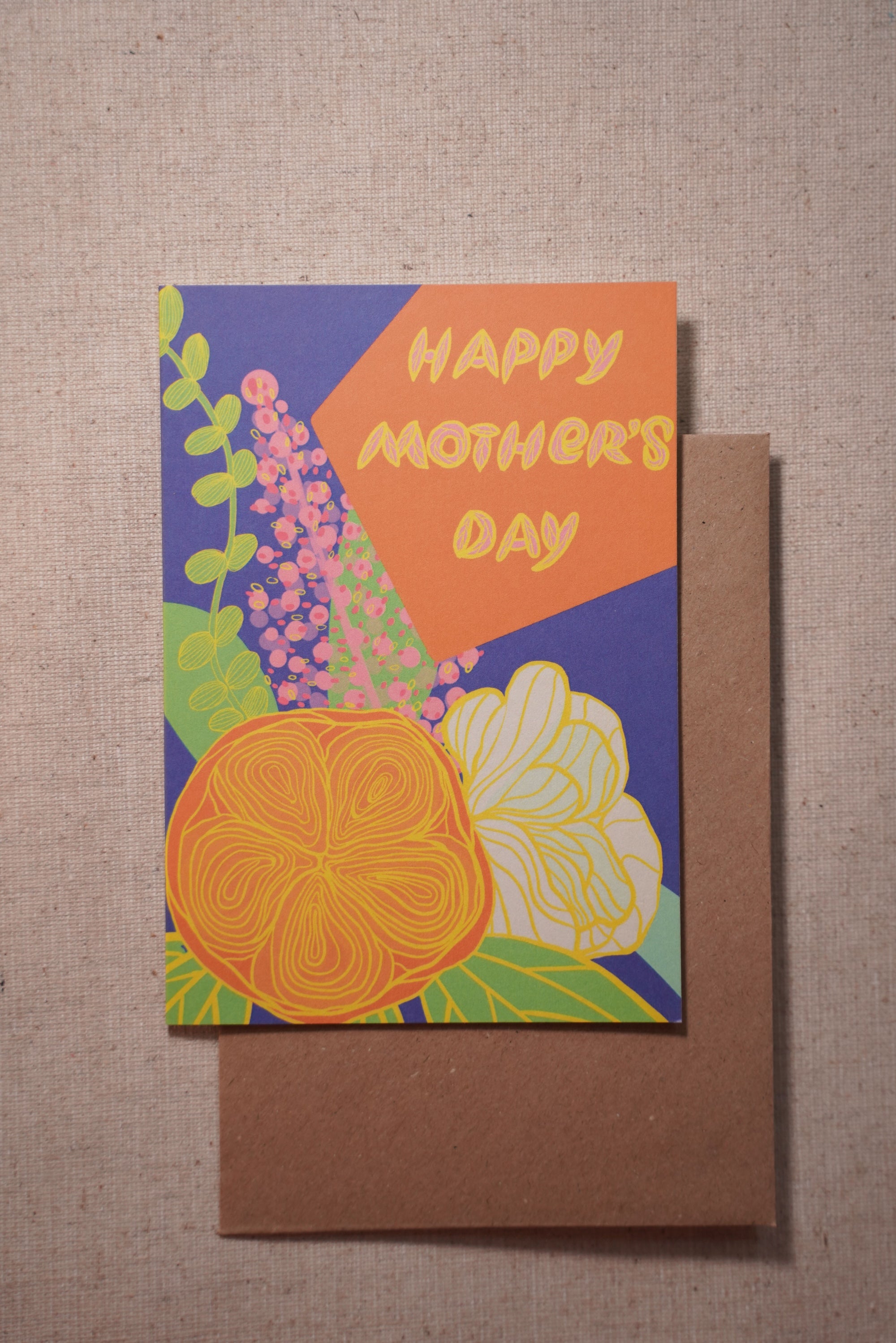 Golden Bloom Mother's Day Card