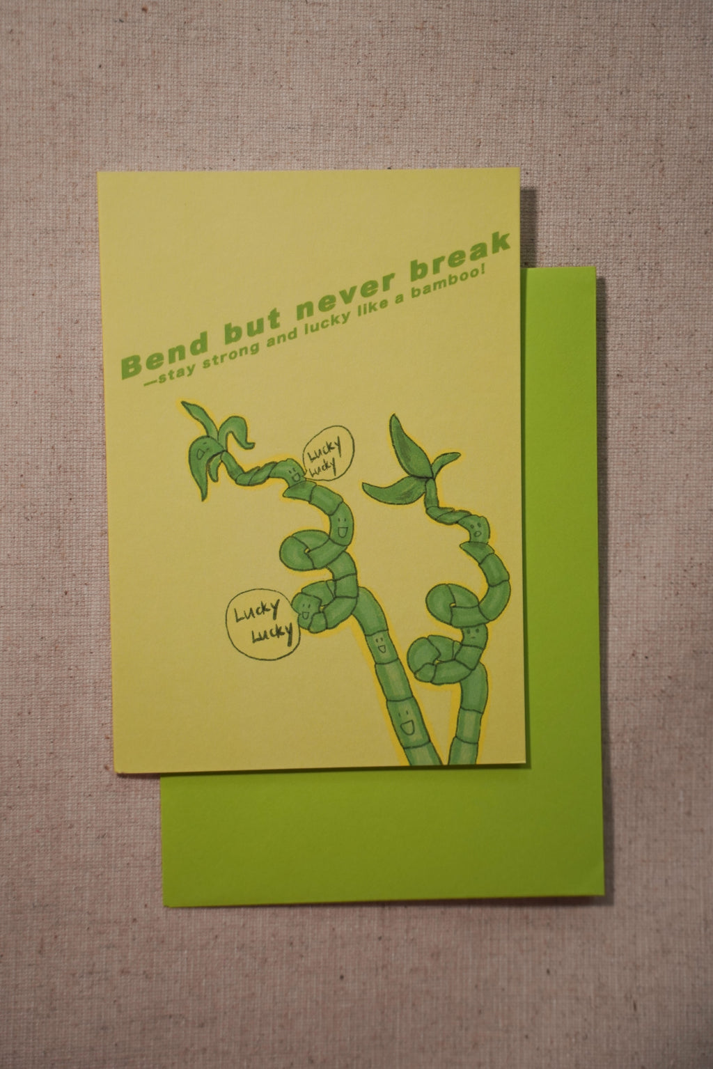 Bend But Never Break Encouragement Card