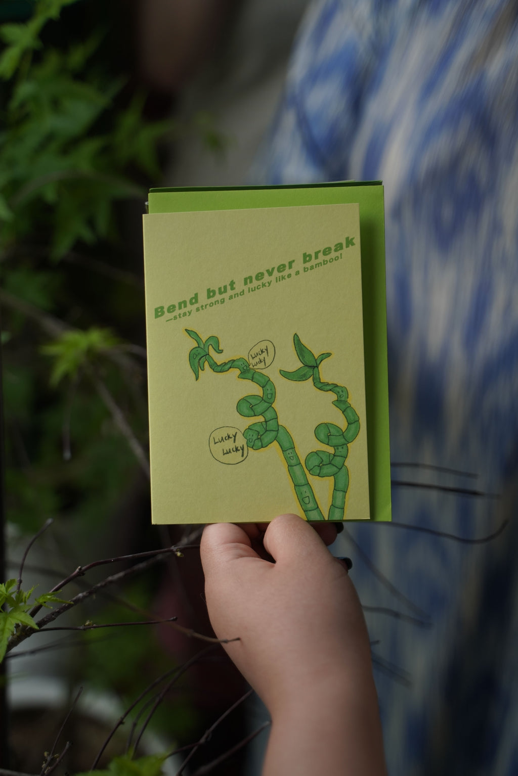 Bend But Never Break Encouragement Card