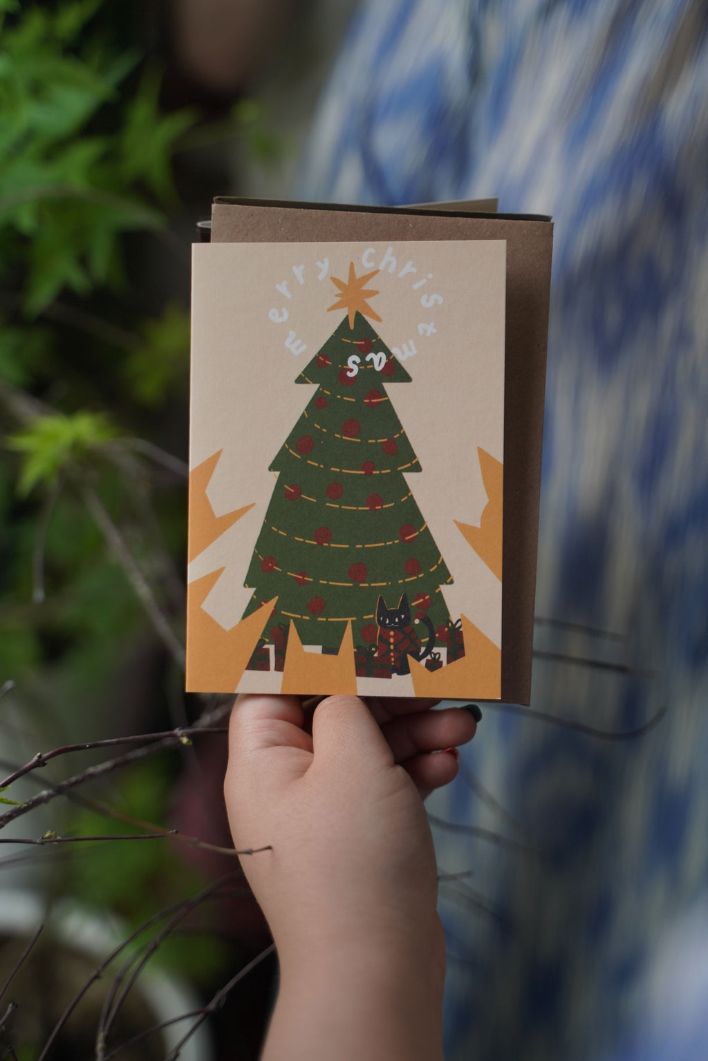 Merry Christmas Cat Card
