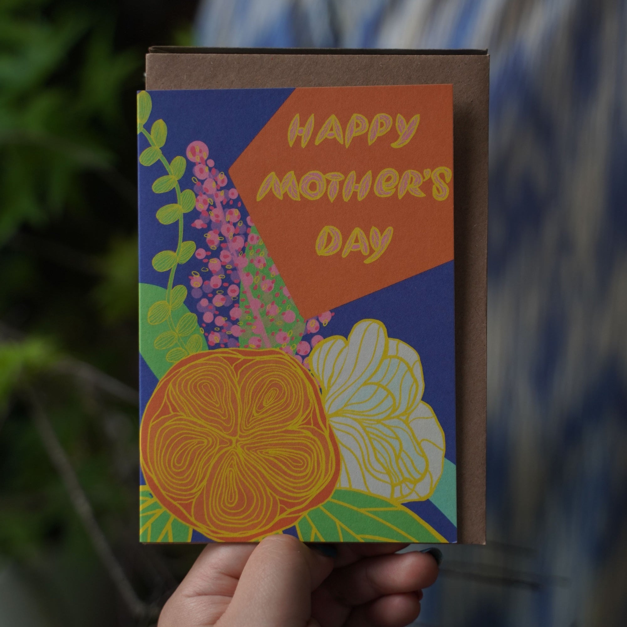 Golden Bloom Mother's Day Card