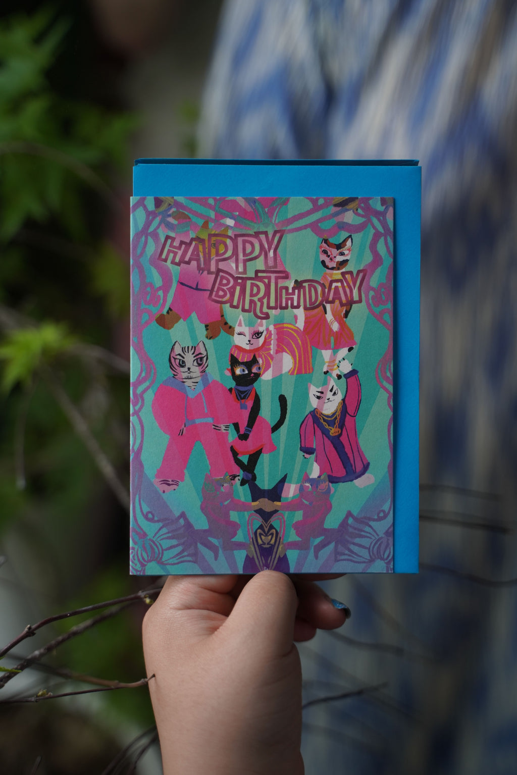 Cat Party Birthday Card