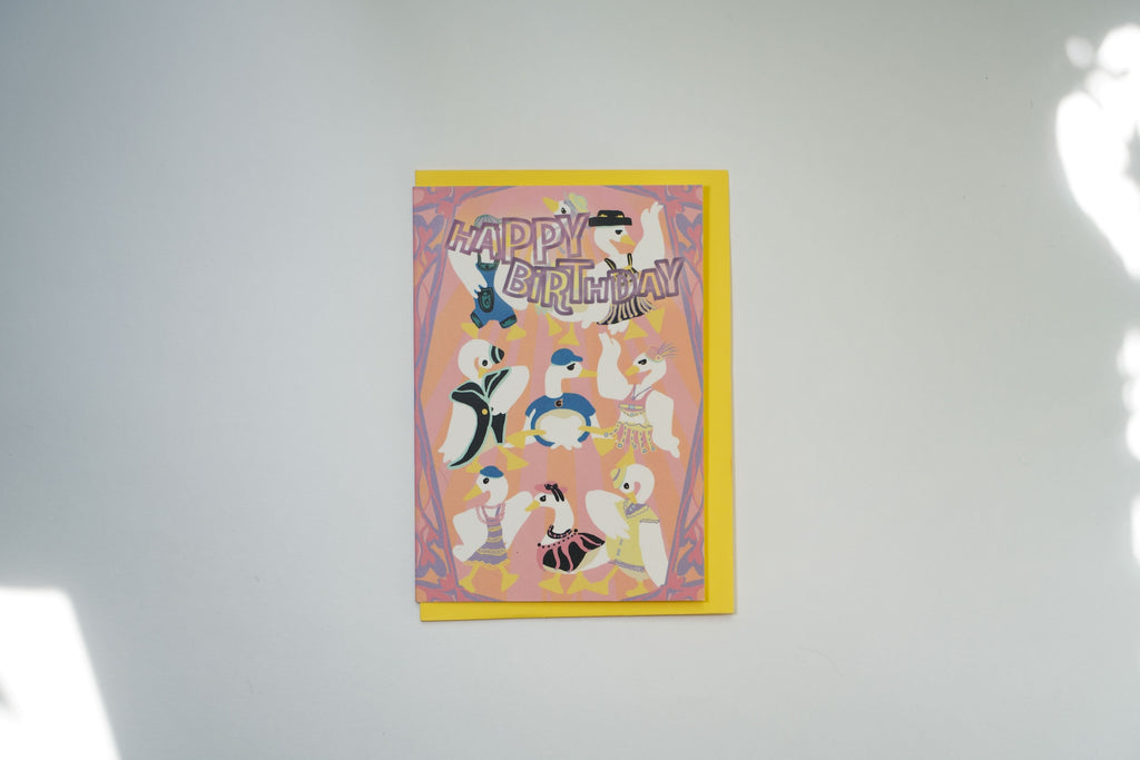 Duck Party Birthday Card