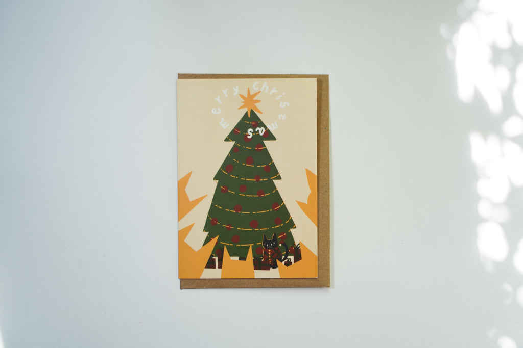 Merry Christmas Cat Card