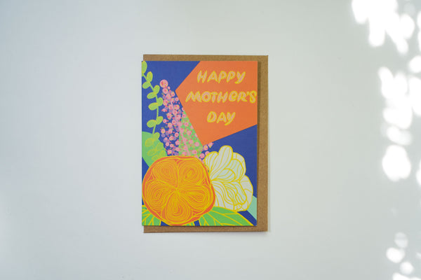 Golden Bloom Mother's Day Card